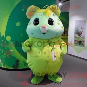 Lime Green Hamster mascotte...