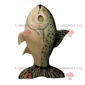 Mascota de pescado manchado - Redbrokoly.com