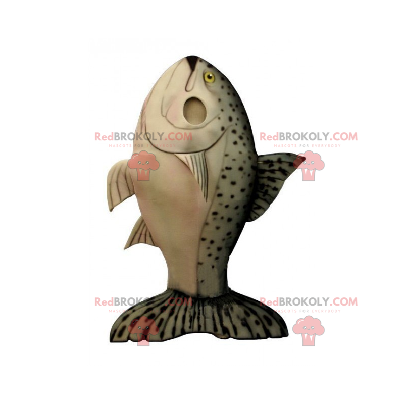 Mascote de peixe manchado - Redbrokoly.com
