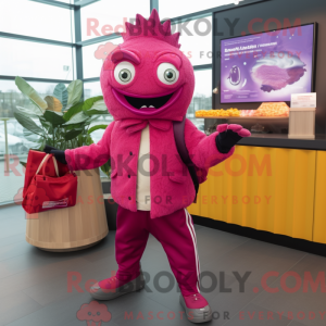 Disfraz de mascota Magenta...