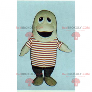 Mascotte de poisson avec marinière - Redbrokoly.com