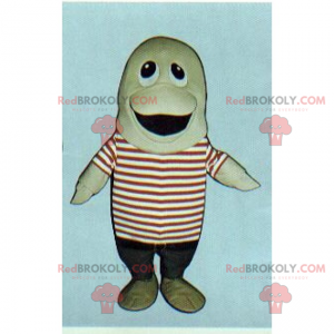 Mascotte di pesce con marinière - Redbrokoly.com
