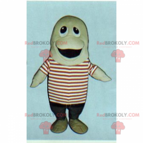 Mascota de pescado con marinière - Redbrokoly.com