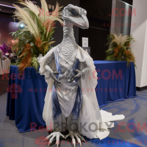 Sølv Deinonychus maskot...