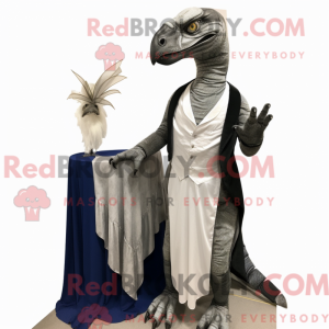 Silver Deinonychus mascot...