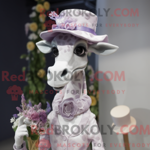 Lavender Giraffe mascot...