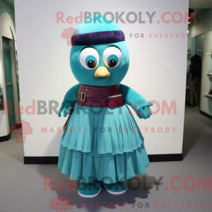 Postava maskota Teal Plum...