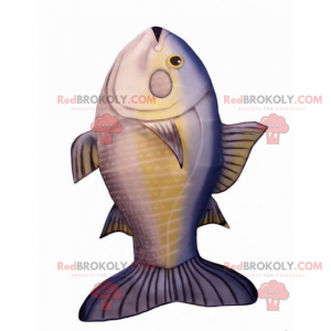 Classic fish mascot - Redbrokoly.com