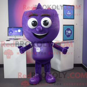 Purple Computer mascot...