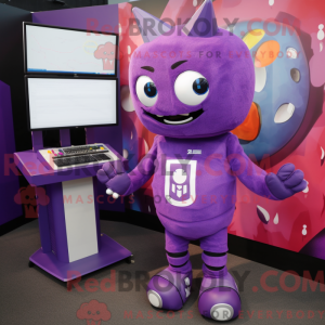 Purple Computer mascot...