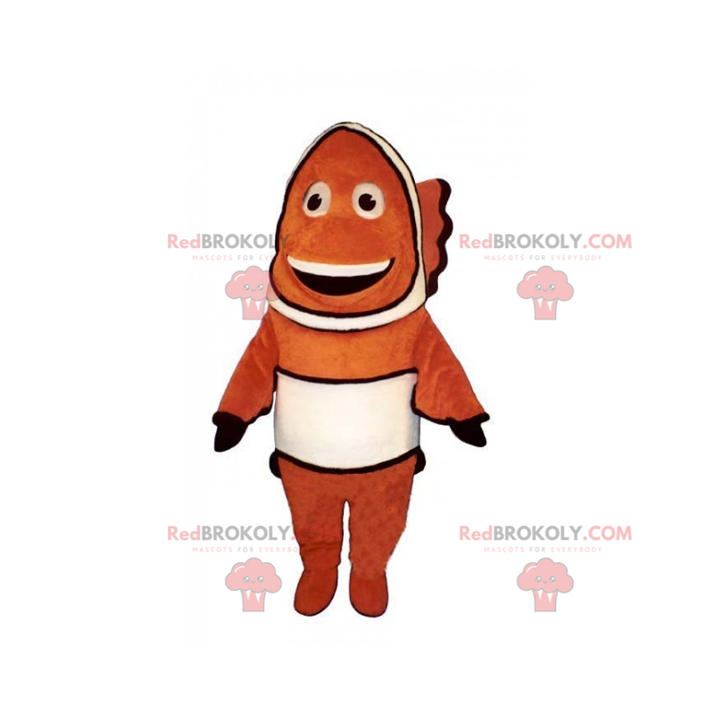 Mascote peixe palhaço sorridente - Redbrokoly.com Mascote peixe palhaço sorridente - Redbrokoly.com