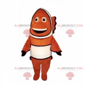 Mascote peixe palhaço sorridente - Redbrokoly.com