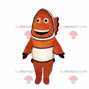 Mascotte di pesce pagliaccio sorridente - Redbrokoly.com