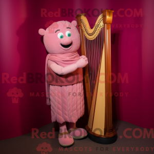 Pink Celtic Harpe maskot...