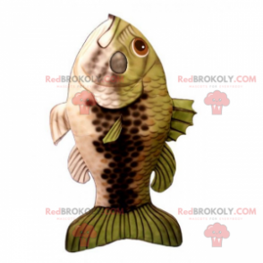 Groene schaalvis mascotte - Redbrokoly.com