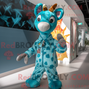 Turkis Giraffe maskot...