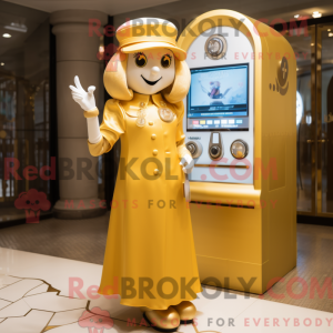 Gold Phone maskot...