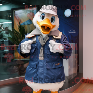 Navy Geese maskot drakt...