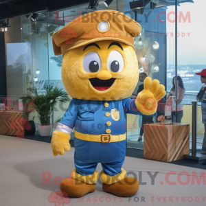 Gold Candy mascot costume...