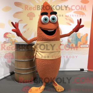Rust Paella mascottekostuum...