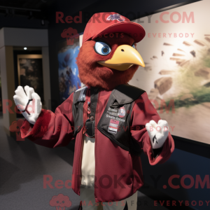 Maroon Woodpecker mascot...