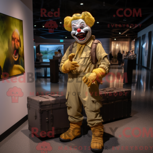 Gouden boze clown...