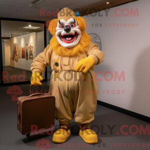 Maskotka Gold Evil Clown w...