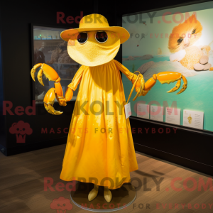 Gullkrabbemaskotkostymekara...