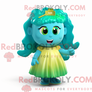 Cyan Pot Of Gold maskot...