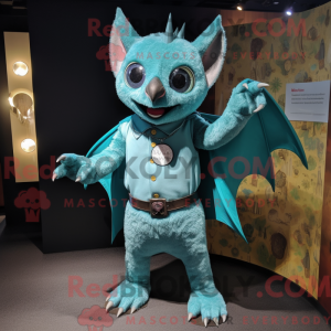 Turkis flagermus maskot...