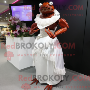 Maroon Crab mascot costume...