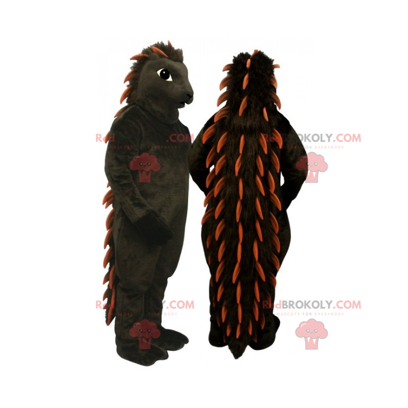 Sort porcupine maskot - Redbrokoly.com Sort porcupine maskot - Redbrokoly.com