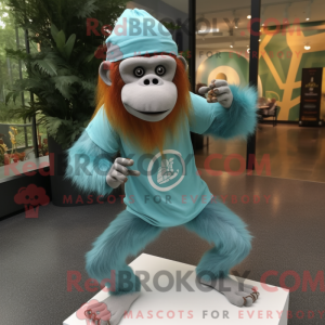 Turquoise orang-oetan...