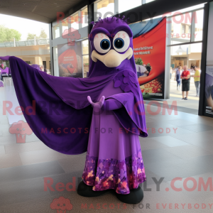Personaggio mascotte viola...