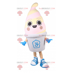 Mascota de olla de helado de vainilla - Redbrokoly.com