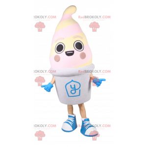 Vanille-ijs pot mascotte - Redbrokoly.com