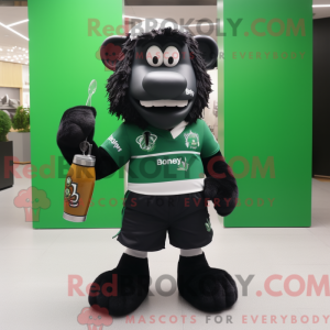 Postava maskota Black Green...