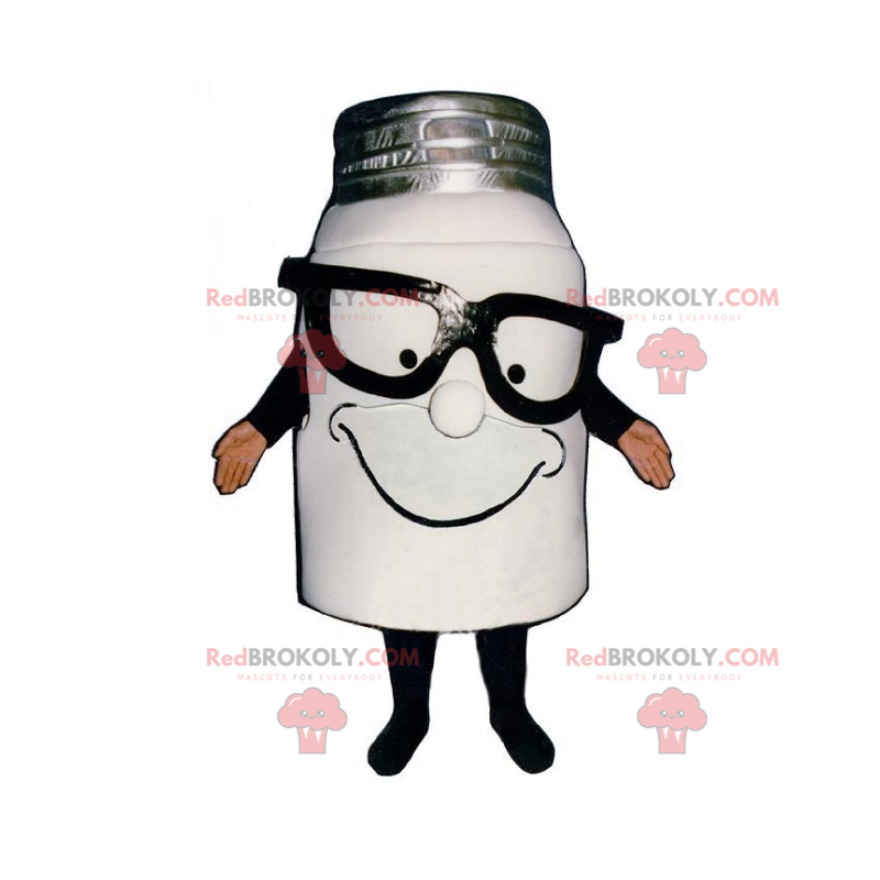 Mascota de la olla de leche con gafas oscuras - Redbrokoly.com