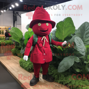Red Spinach mascot costume...