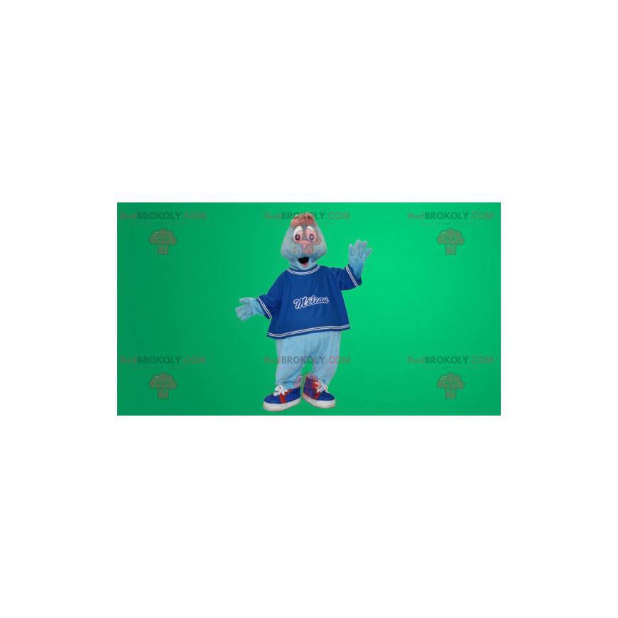 Mascotte del leone di mare blu - Redbrokoly.com Mascotte del leone di mare blu - Redbrokoly.com