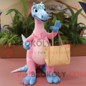 Pink Brachiosaurus maskot...