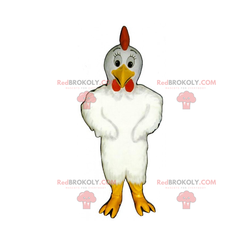 Großäugiges Hühnermaskottchen - Redbrokoly.com Großäugiges Hühnermaskottchen - Redbrokoly.com
