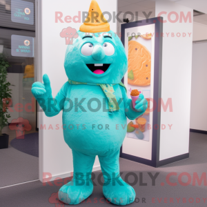 Teal Ice Cream mascot...