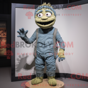 Oliven Mummy maskot kostume...