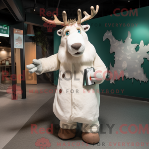 Hvid Irish Elk maskot...