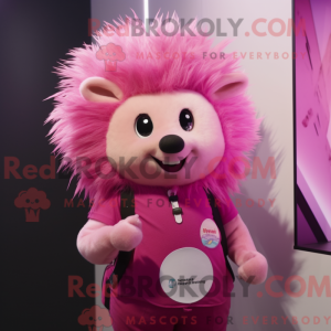 Pink Hedgehog mascot...