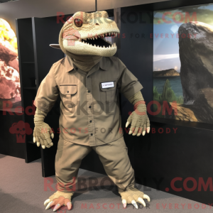 Komodo Drage maskot kostume...