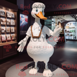White Swans maskot kostume...