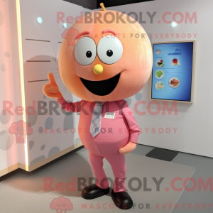 Postava maskota Peach Pink...