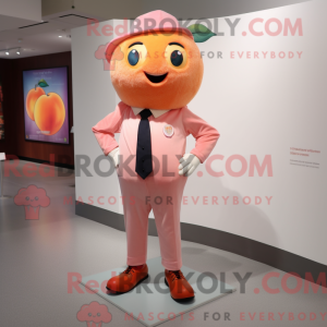 Peach Pink maskot kostume...